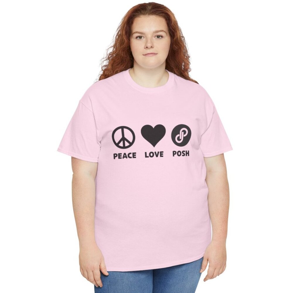 Peace-Love-Posh Unisex Cotton Tee